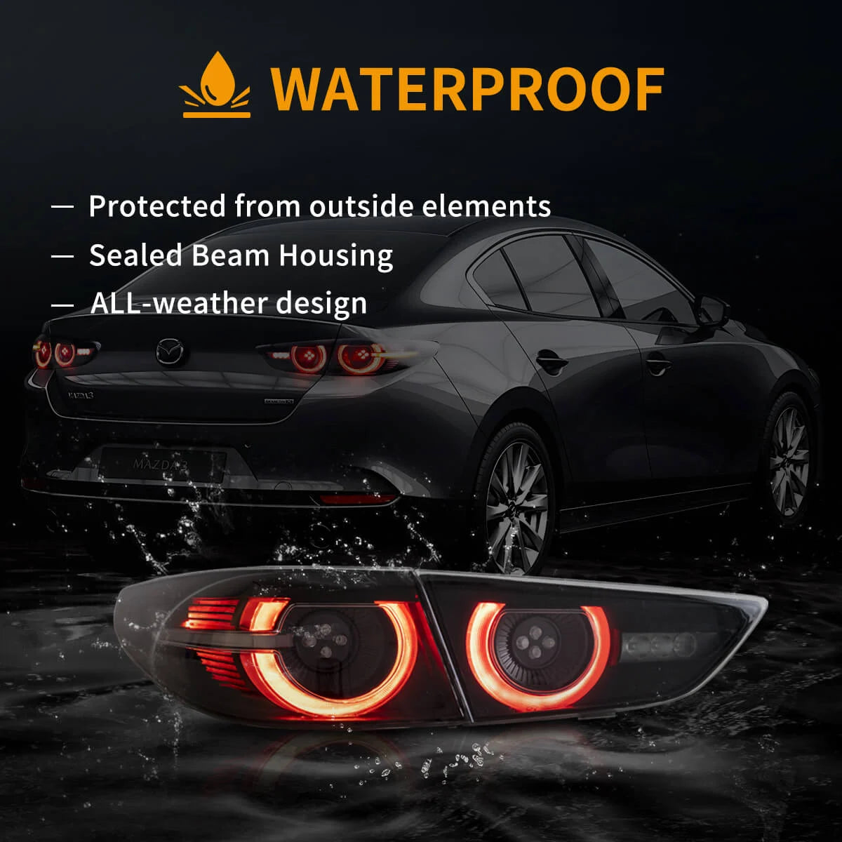 4th gen Mazda 3 sedan aftermarket tailight